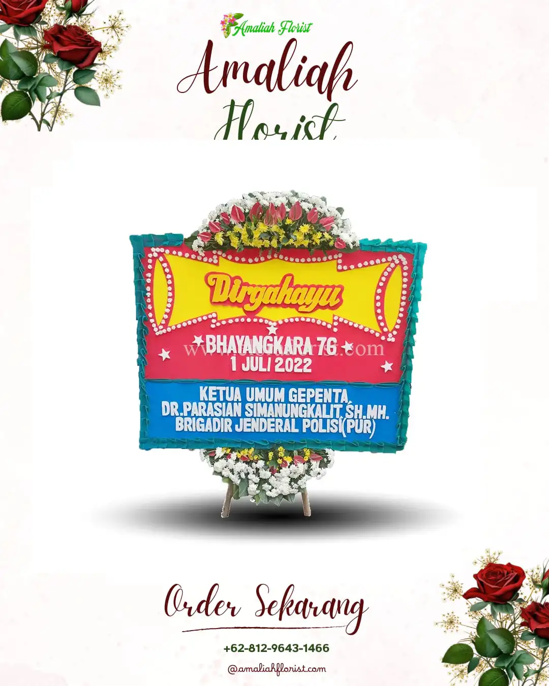 Papan Bunga HUT Ulang Tahun Lipursari